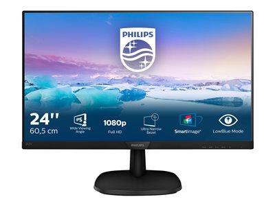 Philips 24" Black LCD Monitor Full HD Speakers VGA / DVI and HD