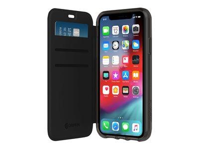 Griffin Survivor Clear Wallet for iPhone XR - Black/Clear