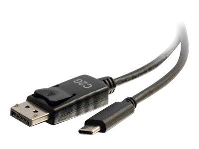 C2G 1.8m (6ft) USB C to DisplayPort Adapter Cable 4K - Black