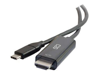 C2G 0.9m (3ft) USB C to HDMI Adapter Cable 4K - Black