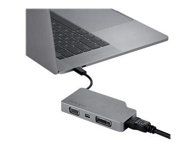 StarTech.com USB C Multiport Video Adapter - Space Gray