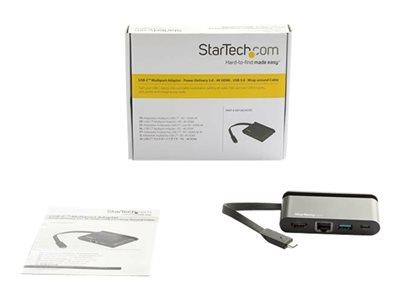 StarTech.com USB-C Multiport Adapter with Unfolding Cable - HDMI1.4 - USB