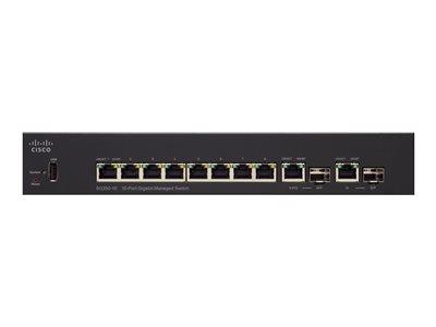 Cisco  SG350-10 10-port Managed Gigabit SFP Switch