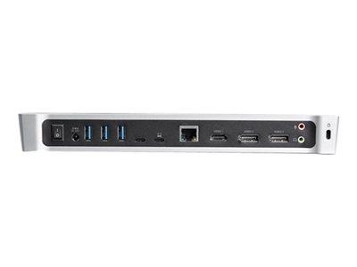 StarTech.com USB-C Dock - Triple 4K Monitor - 2x DP + HDMI - 5x USB 3.0 - 100W USB PD