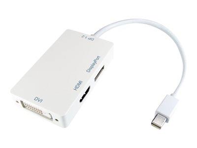 Cables Direct Mini DisplayPort to HDMI, DVI, DisplayPort Leaded Adapter