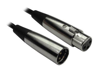 Cables Direct 5m 3Pin XLR M-F Audio Cable - Silver Conn Gold Pins