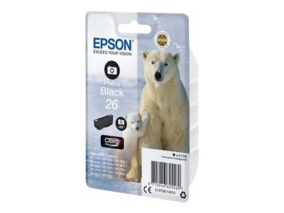 Epson Singlepack Photo Black 26 Claria Premium Ink