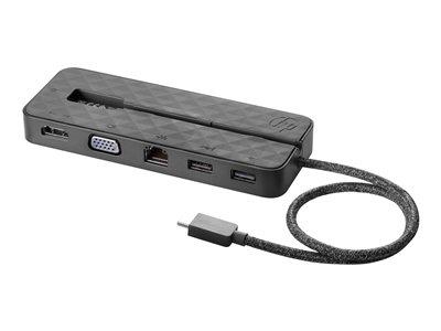 HP USB-C mini Dock - Docking Station - USB-C - VGA, HDMI - GigE