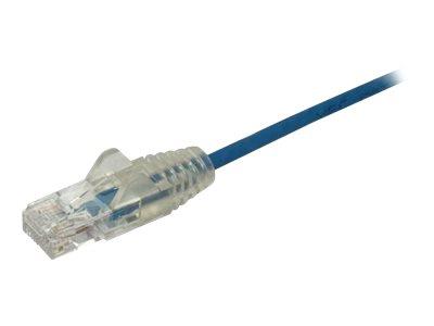 StarTech.com 0.5m CAT6 Cable - Blue Slim CAT6 Patch Cable - Snagless RJ45