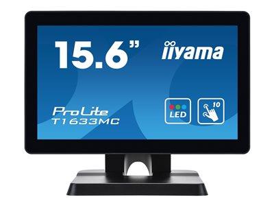 iiyama ProLite T1633MC-B1 15.6" 1366x768 8ms VGA HDMI DisplayPort Touchscreen LED Monitor