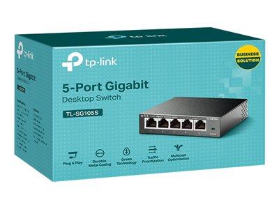 TP LINK TL-SG105S - Switch - 5 x 10/100/1000 - Desktop