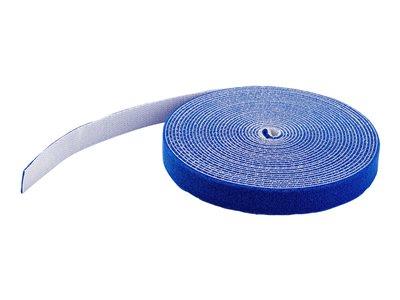 StarTech.com 25ft. Hook and Loop Roll - Blue - Reusable