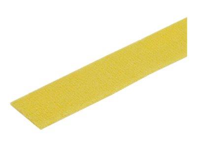 StarTech.com 100ft. Hook and Loop Roll - Yellow - Reusable