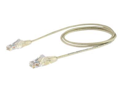 StarTech.com 1.5m CAT6 Cable - Grey Slim CAT6 Patch Cable - Snagless RJ45