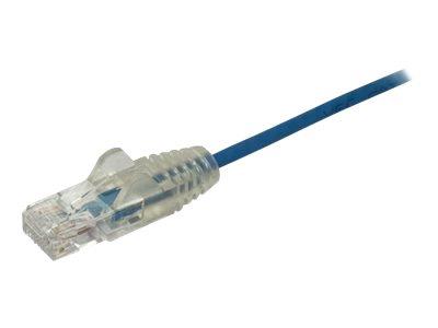 StarTech.com 2.5m CAT6 Cable - Blue Slim CAT6 Patch Cable - Snagless