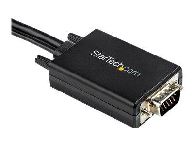 StarTech.com 2 m (6.6 ft.) VGA to HDMI Adapter Cable with USB Audio