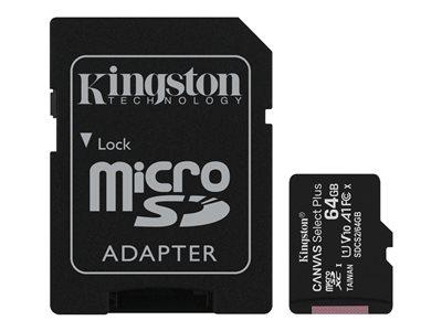Kingston 64GB Canvas Select Plus microSD