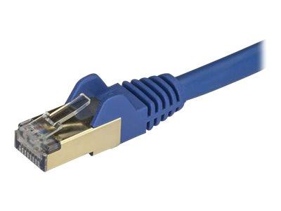 StarTech.com 1.5 m CAT6a Cable - Blue- CAT6a STP Cable - Snagless RJ45