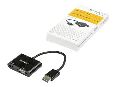 StarTech.com DisplayPort to HDMI VGA Adapter - 4K 60Hz - Multiport Video