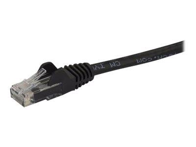 StarTech.com 7.5 m CAT6 Cable - Black CAT6 Patch Cord - Snagless RJ45