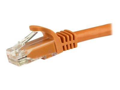 StarTech.com 7.5 m CAT6 Cable - Orange CAT6 Patch Cord - Snagless RJ45