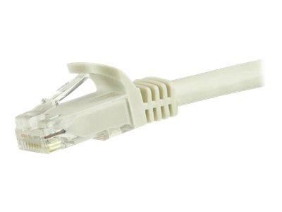 StarTech.com 7.5 m CAT6 Cable - White CAT6 Patch Cord - Snagless RJ45