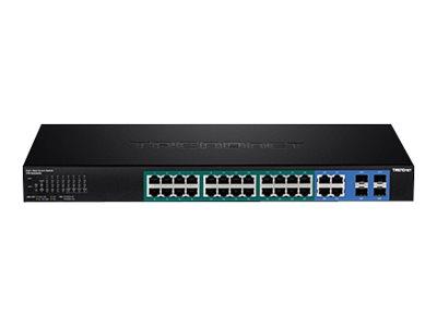 TRENDnet 28-Port Gigabit Web Smart  PoE+ Switch (370W)