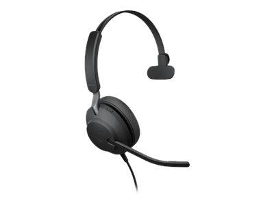 Jabra Evolve2 40 USB-C UC Mono Headset - Black