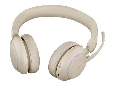 Jabra Evolve2 65 USB-A MS Stereo Headset - Beige