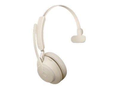 Jabra Evolve2 65 USB-A UC Mono Headset - Beige