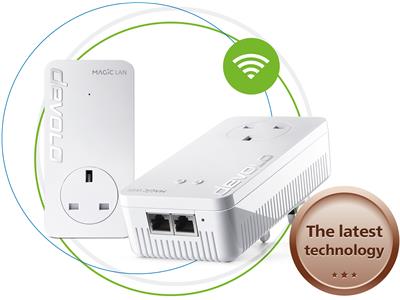 Devolo Magic 1 WiFi Starter Kit (2x LAN, Pass-Thru, 2x plugs)