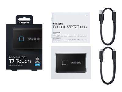 Samsung 1TB T7 Touch USB 3.2 GEN.2 Type C External PSSD Black