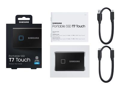 Samsung 2TB T7 Touch USB 3.2 GEN.2 Type C External PSSD Black