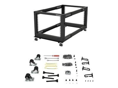 StarTech.com 8U Open Frame Rack - 4 Post - 22-40 in. Adjustable Depth