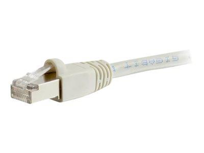 C2G 0.5m Cat6a Booted Shielded (SSTP) Network Patch Cable - Grey