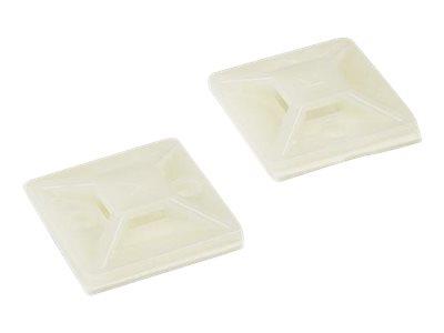 StarTech.com 100 Pack of Self-Adhesive Cable Tie Mounts - Medium