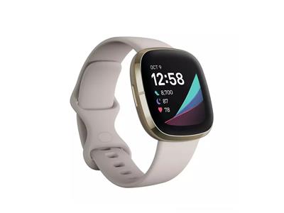 Fitbit Sense - Lunar White/Soft Gold