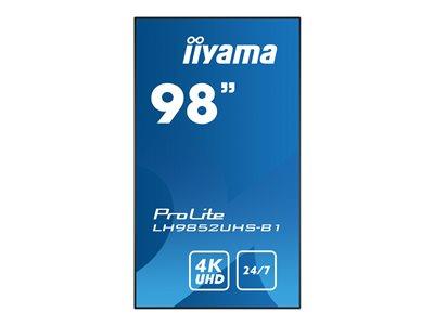 iiyama LH9852UHS-B1 98" 3840 X 2160 LED VGA DVI HDMI 8ms
