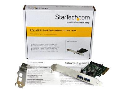 StarTech.com 2-Port USB 3.2 Gen 2 PCIe Card - USB-A SuperSpeed 10Gbps PCI Express 3.0 x2