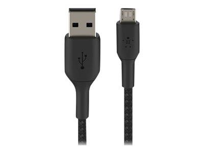 Belkin BOOST CHARGE Micro-USB to USB-A Cable - Braided - 1m - Black