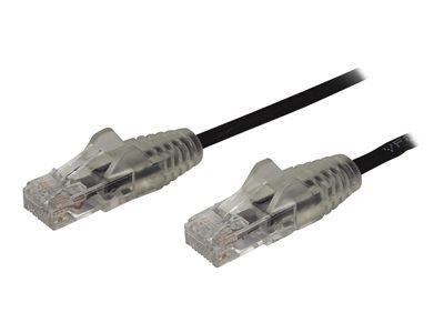 StarTech.com 1.5m CAT6 Cable - Black Slim CAT6 Patch Cable - Snagless RJ45 Connectors - LSZH