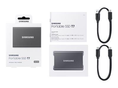 Samsung T7 500GB External SSD - Titan Gray