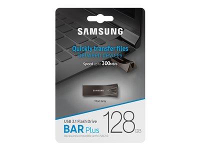 Samsung 128GB Bar Plus USB 3.1 Drive - Titan Grey