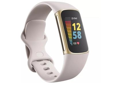 Fitbit Charge 5 - Fitness & Health Tracker - Lunar White/Soft Gold