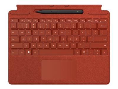 Microsoft Surface Pro Signature Keyboard with Slim Pen 2 - QWERTY - Poppy Red