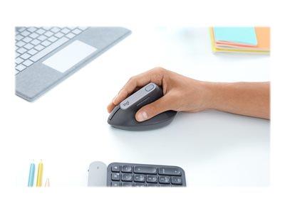 Logitech Lift Vertical Ergonomic Mouse - Graphite/Black