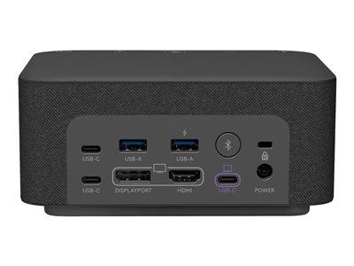 Logitech Logi Dock for UC - USB-C - HDMI, DP - Bluetooth - Graphite