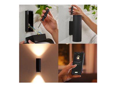 Philips Hue Appear Wall Lantern - Black