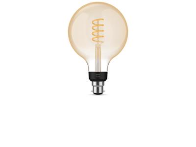 Philips Hue White 7W Filament G125 B22 Bulb