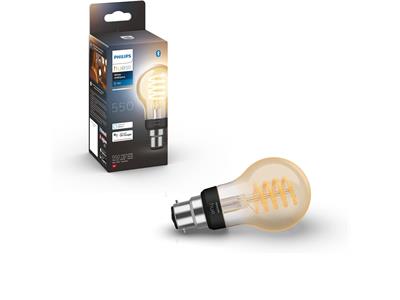 Philips Hue White 7W Filament A60 B22 Bulb